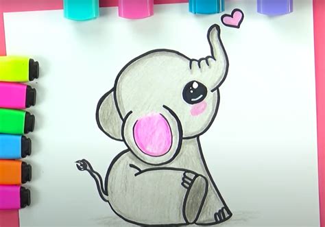 Cute baby elephant cartoon Download Free Vectors, Clipart Graphics