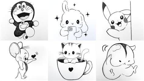 cute drawings characters