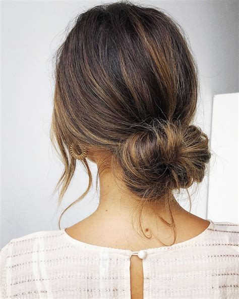  79 Ideas Cute Easy Buns For Long Thick Hair For Bridesmaids