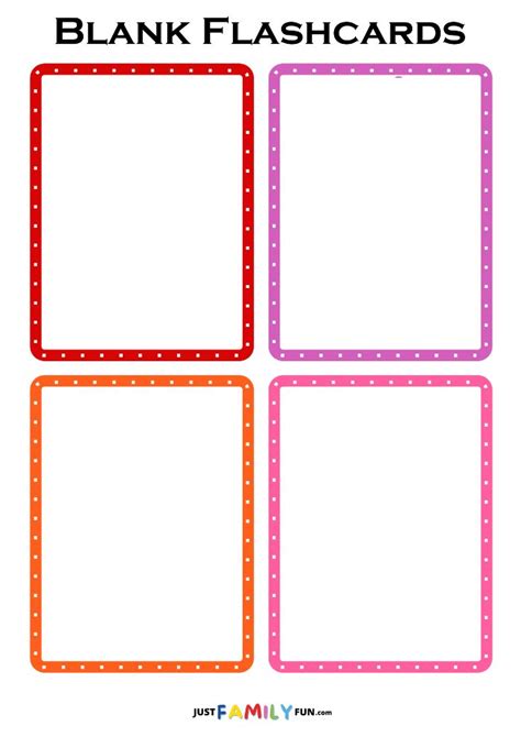 Cute Flashcards Template
