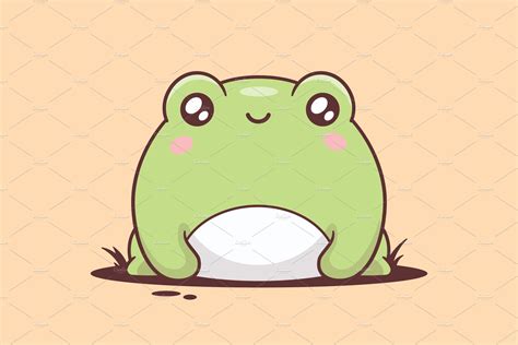 cute frog drawings kawaii