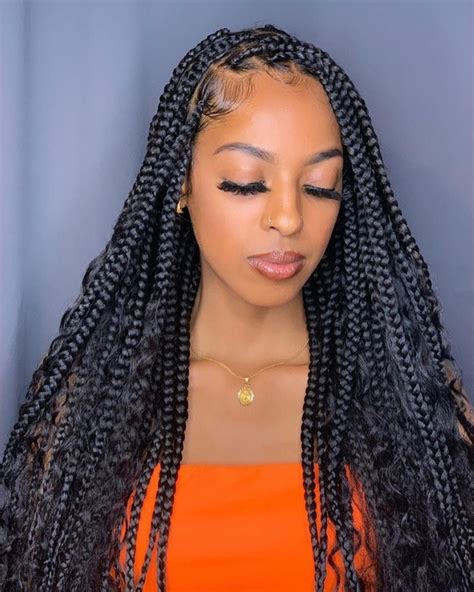  79 Ideas Cute Hairstyles For Long Box Braids For Long Hair