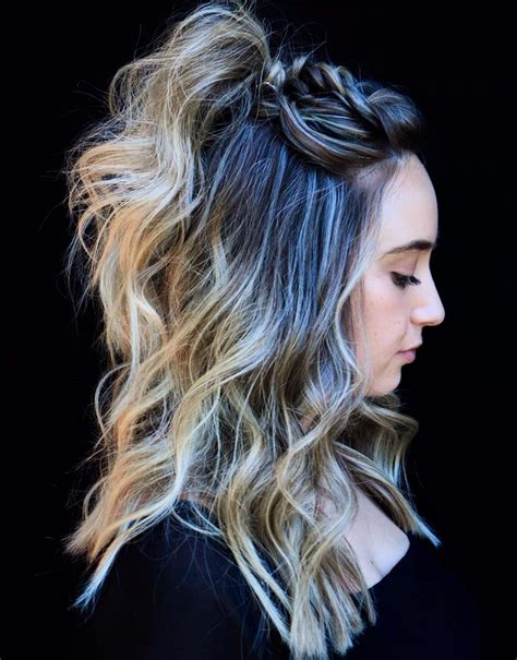 Free Cute Half Up Hairstyles For Medium Length Hair Hairstyles Inspiration