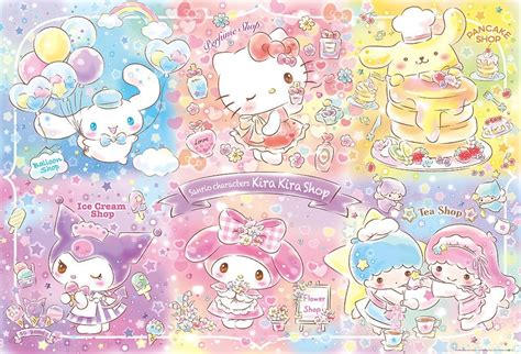 cute hello kitty characters wallpaper