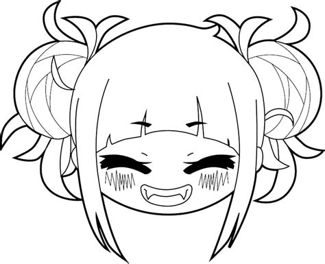 cute himiko toga coloring pages