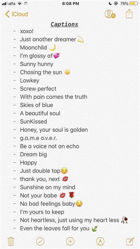cute instagram captions symbols