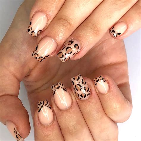 cute leopard print nail designs