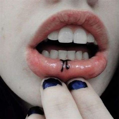 Cute Lip Tattoos