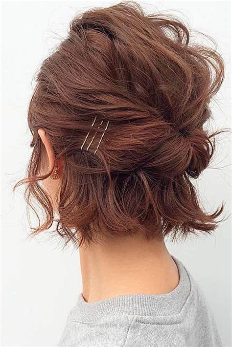 Unique Cute Messy Updo Hairstyles For Short Hair Trend This Years