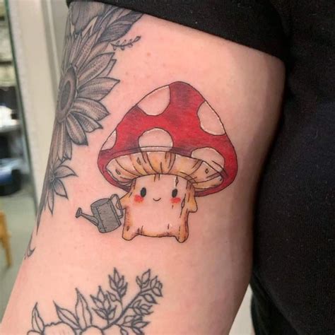 Cute Mushroom Tattoo Designs