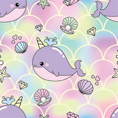 Get Whimsical with a Cute Narwhal Background: Adorable Designs for Your Desktop and Devices
