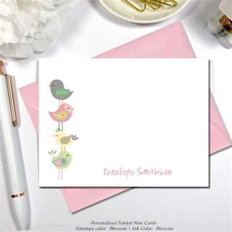 Cute Note Cards Pink