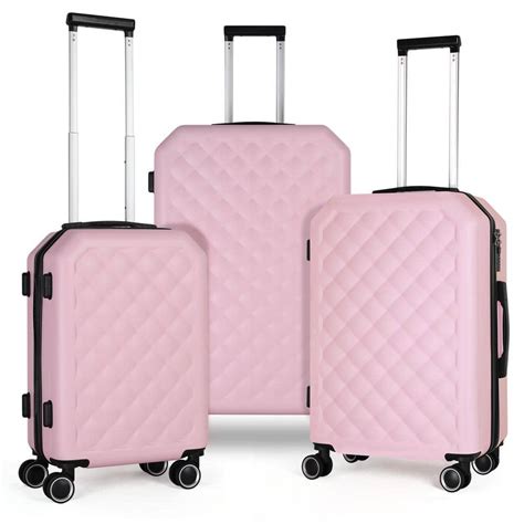 Cute Pink Suitcase Set