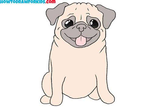 Drawing a cute Pug in Coloured Pencils Virily
