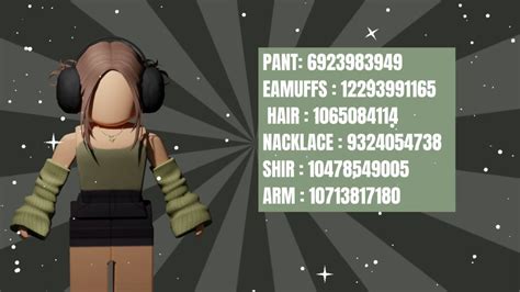 cute roblox outfits id codes