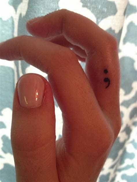 Cute Semicolon Tattoos