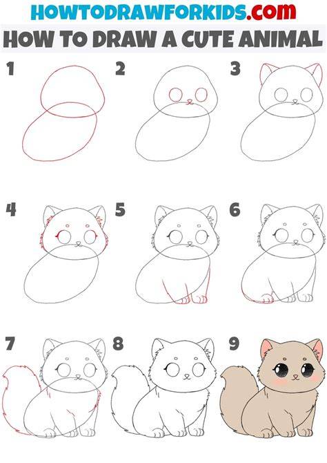 cute simple drawings animals