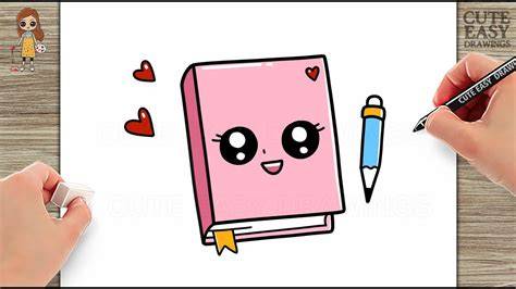 cute small book drawing
