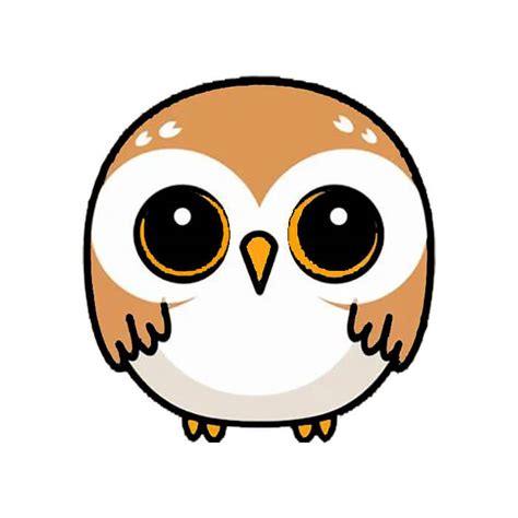 cute small owl drawing