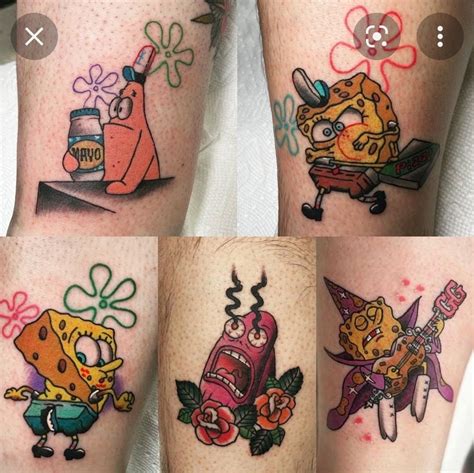 Cute Spongebob Tattoos