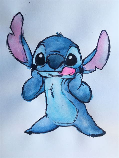 Cute Stitch Drawing