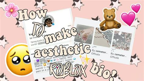 cute things to put in your bio in roblox