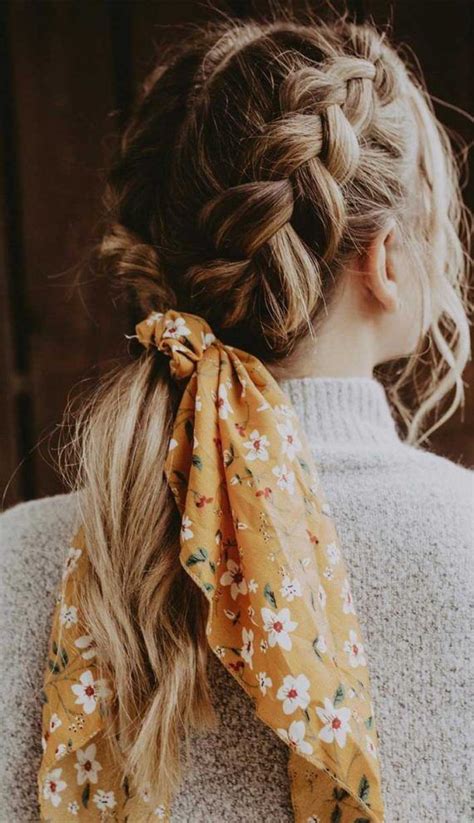 Fresh Cute Ways To Wear A Scarf With Braids Hairstyles Inspiration