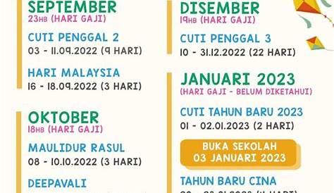 Senarai Cuti Sekolah Terkini (Updated 2022 - 2023) - Cikgu Mohd Fadli