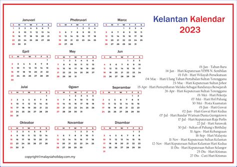 cuti umum 2023 kelantan