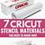 cutting cricut stencil materials blox