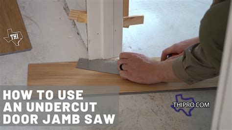 cutting a door jamb