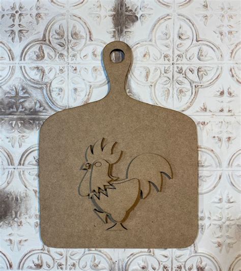 Cutting Board Chicken Rooster
