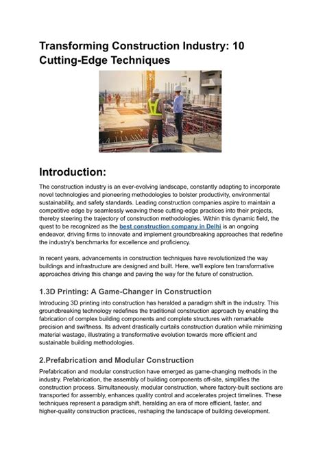 Cutting Edge Techniques