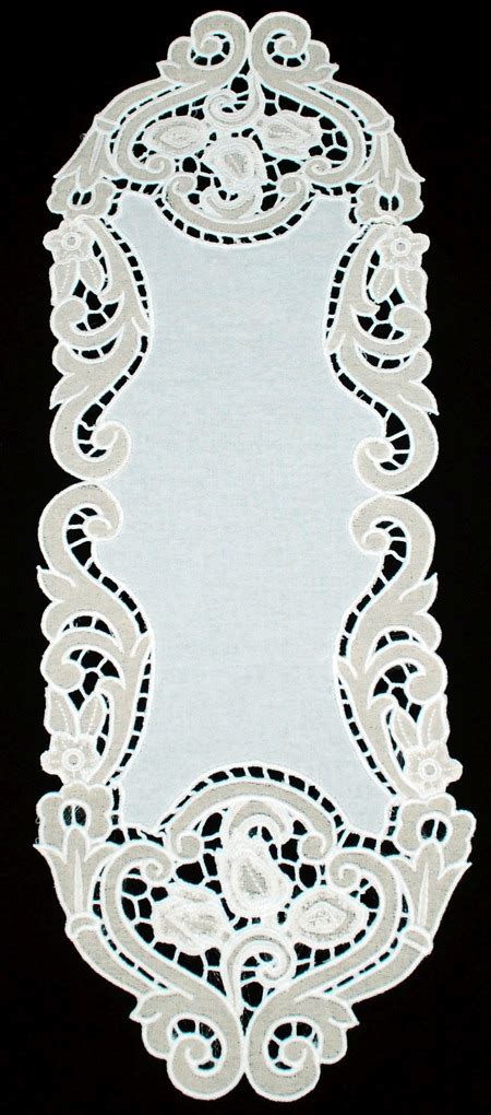 Cutwork Table Runner Embroidery Designs
