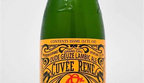 Cuvee Rene Lambic Ale Lindemans Brewery, Cuvée René, Geuze Beer, 12oz