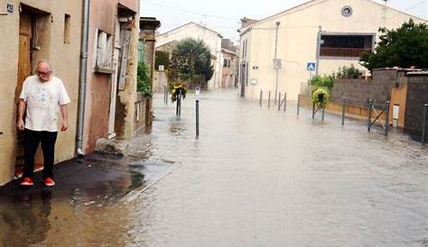 Cuxac Daude Inondations 2017 d'Aude. Premières Destructions De Maisons En Zone
