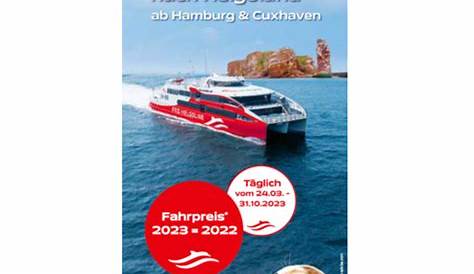 Cuxhaven - Helgoland | Fahrplan nach Helgoland | FRS Helgoline