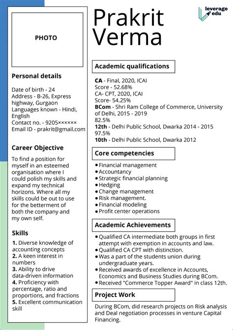 Fresher Resume For Bsc Computer Science