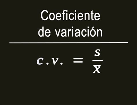 cv coeficiente de variacion