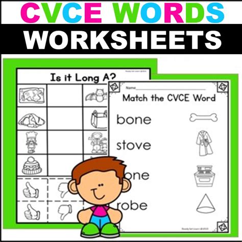 cvc to cvce words printable template
