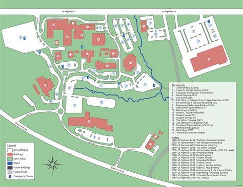 cvcc map of campus