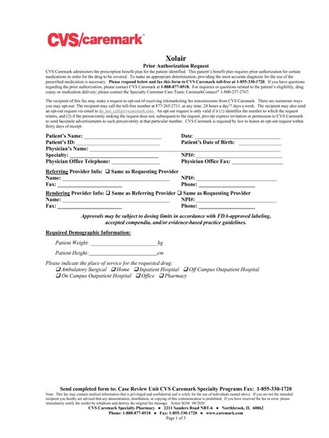cvs caremark prior authorization