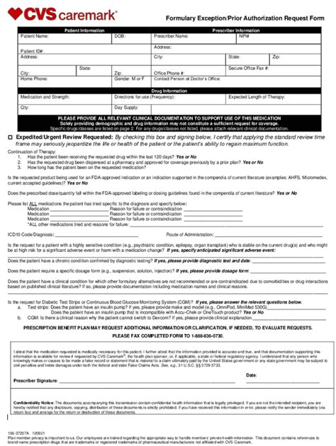 Cvs Caremark Prior Authorization Form For Lidocaine Patch
