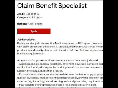cvs claim specialist remote