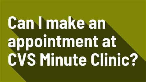 cvs clinic appointment