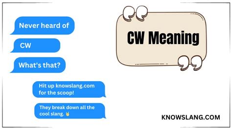 cw meaning twitter