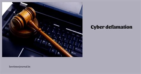 cyber defamation case laws