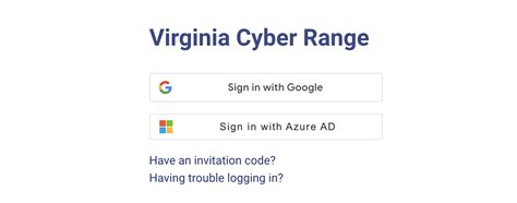 cyber range login