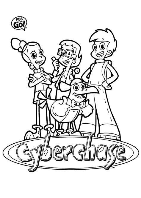 cyberchase coloring pages printable
