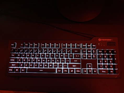 cyberpowerpc keyboard lights on